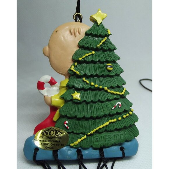 Charlie Brown Christmas Wind Chimes Christmas Tree mini chime stocking resin - Picture 3 of 6